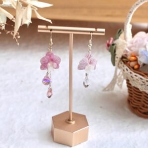Orchid Flower Earrings
