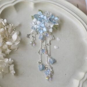 Shrink Plastic Hydrangea Star Hair Clip