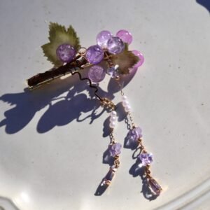 Grape Hair clips