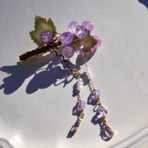 Grape Hair clips