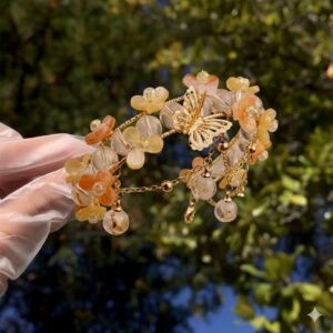 Orange Blossom Tassel Bracelet