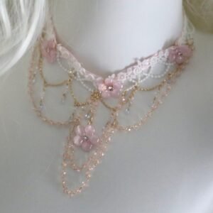 Blush Bloom Crystal Choker