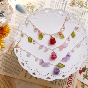 SALE - Rose & Lily Necklaces