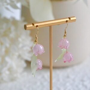 Shrink Plastic Lily Of The Valley Earrings